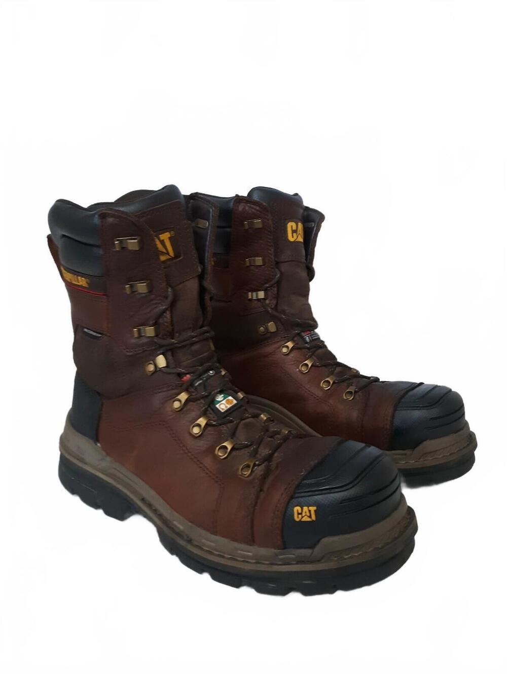 CAT Caterpillar Hauler XL Men 11 Wide Waterproof Composite Toe Boots P725891